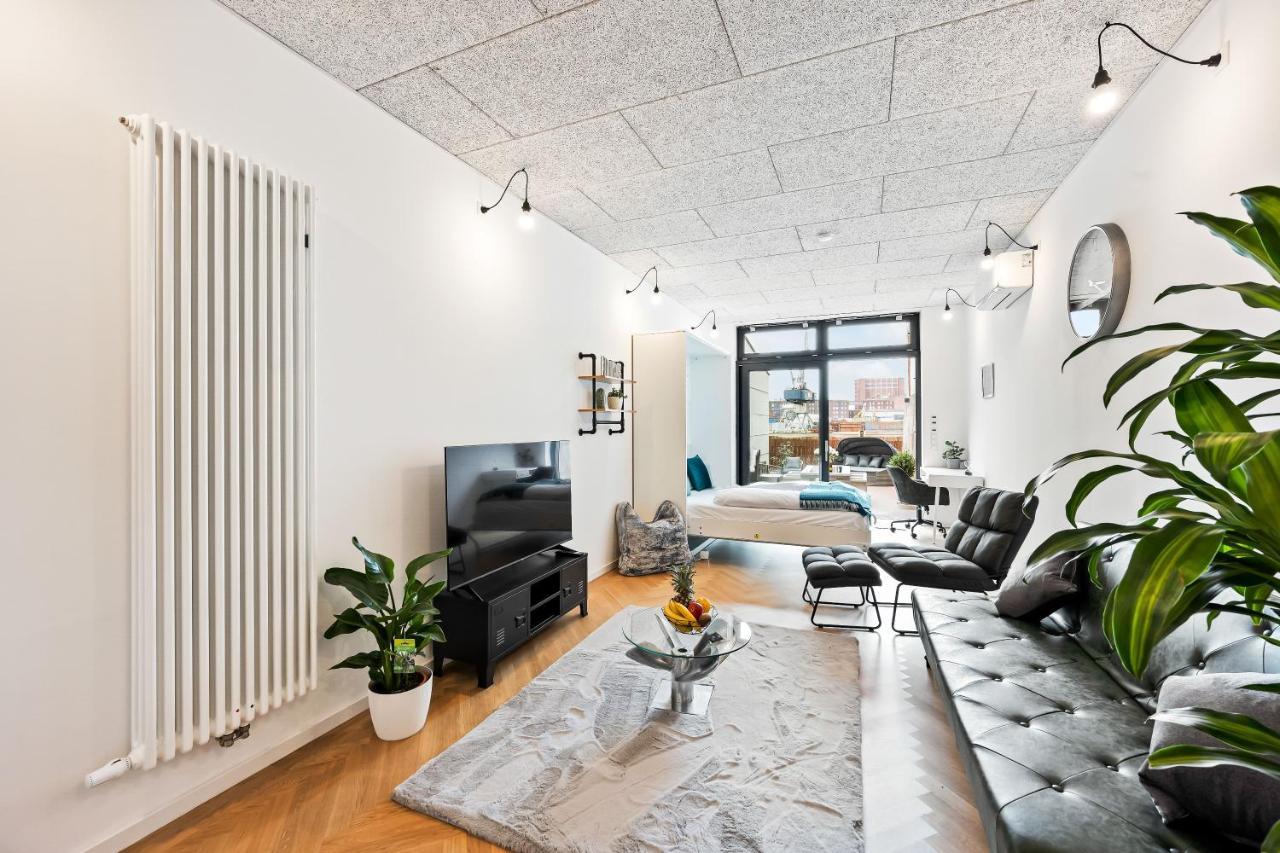 Lit Living - Luxus Loft - Box Spring - Air Con - Bbq - Panorama Mannheim Exterior foto