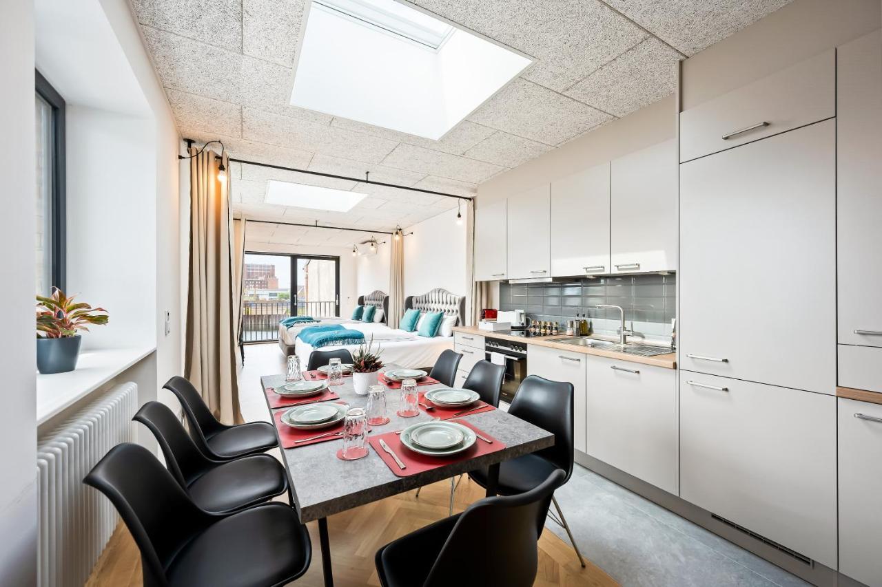 Lit Living - Luxus Loft - Box Spring - Air Con - Bbq - Panorama Mannheim Exterior foto